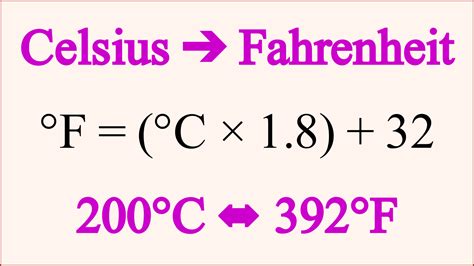 200 C To Fahrenheit