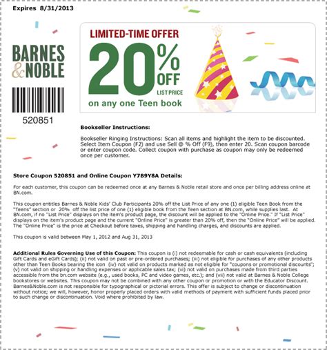 Top Barnes and Noble Coupon Code Secrets!