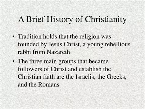 The Story Of Christianity Through The Centuries
