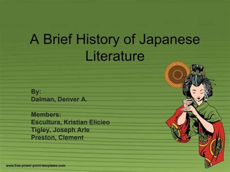 A Brief History Of Japanese Literature From Ancient Myths To Modern Classics