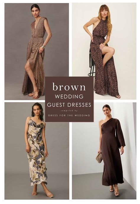 Brown Wedding Guest Dress