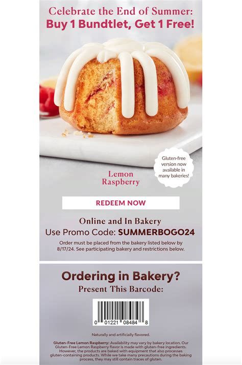 Exclusive Bundt Cake Promo Code: Save Big Today!