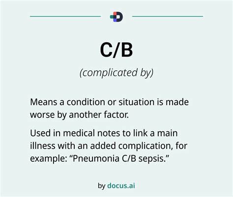 C/B Medical Abbreviation