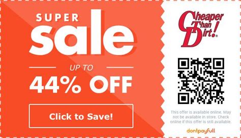 CheaperThanDirt Promo Code Savings Alert!