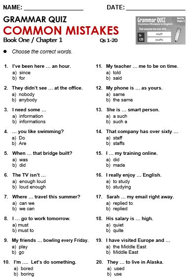 Fixing Common English Mistakes With Answers And Pdf