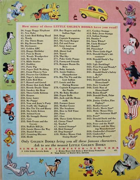 Complete List Of Little Golden Books: All Titles Released 1942 To Today