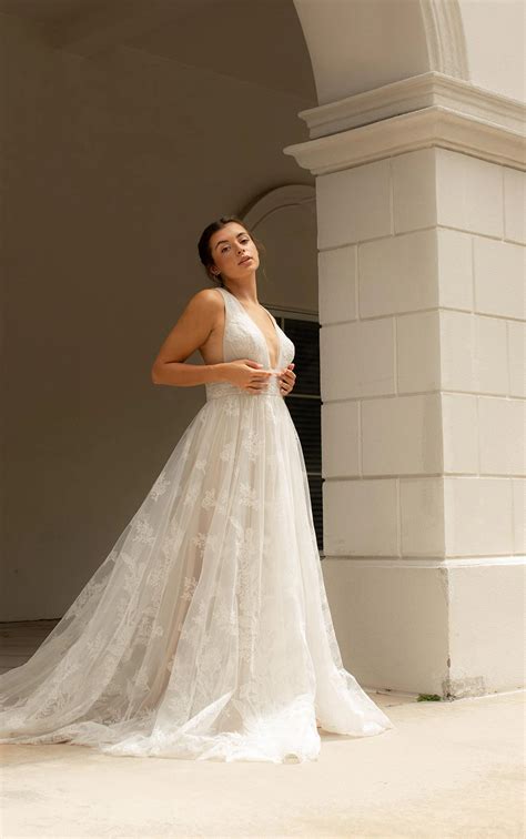 Contemporary Lace Wedding Dress