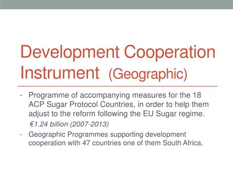 Mastering the Development Cooperation Instrument