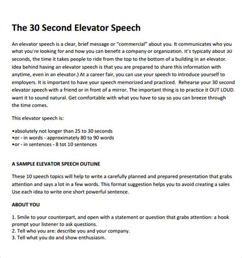 Best Elevator Speech Examples for Career Success