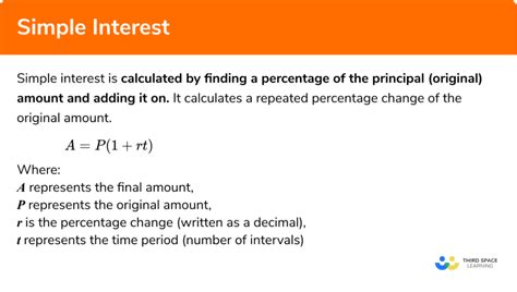 Explain Simple Interest Step By Step For Beginners
