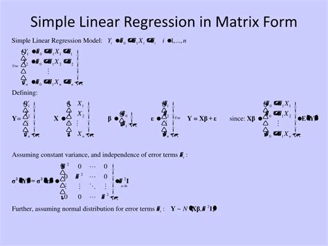 How To Explain Simple Regression In Matrix Form: A Step By Step Guide