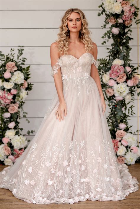Floral Ball Gown Wedding Dress