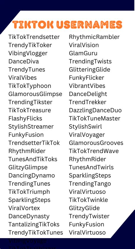 Best Good TikTok Usernames for 2023
