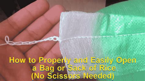 The Easy Way To Split Rice Bags Without Spilling