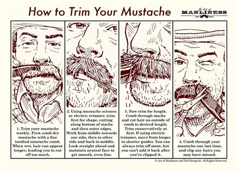 How To Properly Trim A Mustache For A Sharp Look