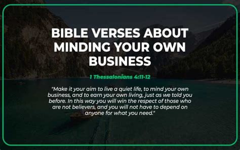 7 Bible Verses On Minding Your Own Business And Avoiding Drama
