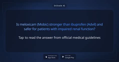 Is Meloxicam Stronger Than Ibuprofen