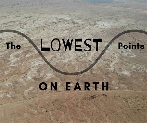 Where Is The Lowest Point On Earth And How Low Does It Get