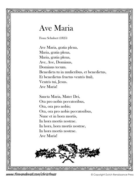 Maria Ave Lyrics