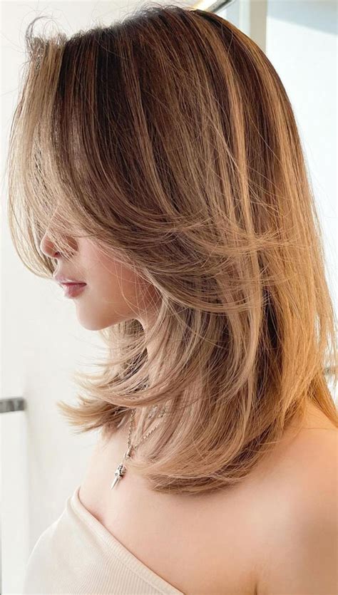 Medium Length Hair Layered Haircut