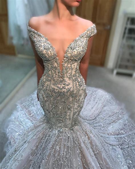 Mermaid Rhinestone Wedding Dresses