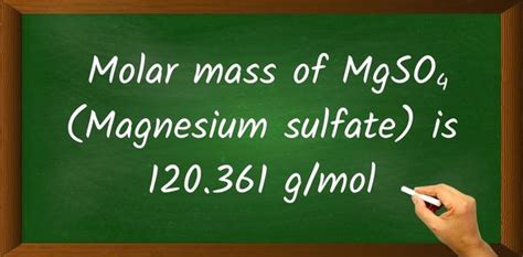 Mgso4 Molar Mass