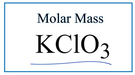 Molar Mass Of Kclo3