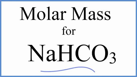 Molecular Mass Of Nahco3