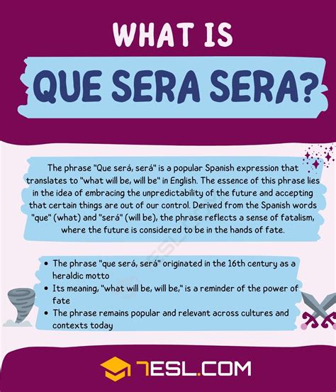 Que Sera Meaning