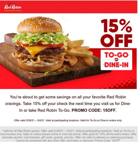 Red Robin Promo Code 2024 Revealed!
