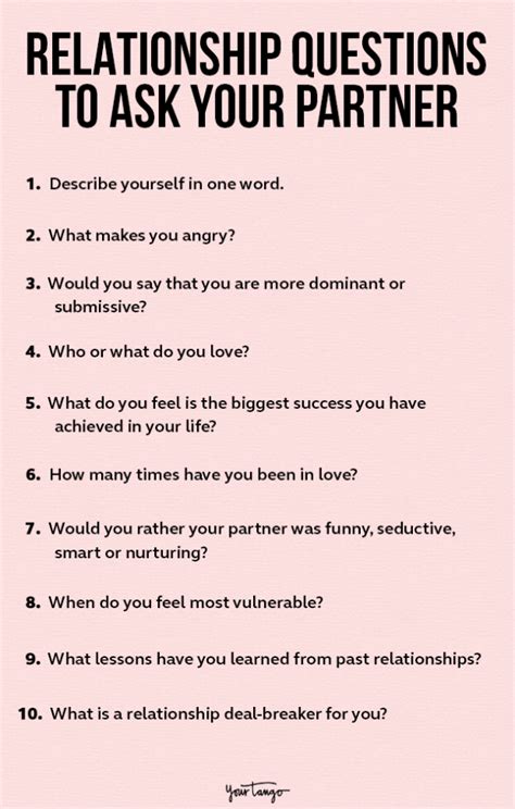 Best Relationship Questions to Ask Now