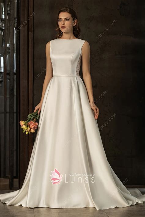 Satin Ivory Wedding Dress