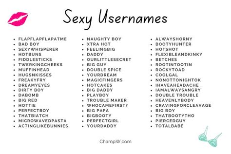 Sexy Instagram Usernames