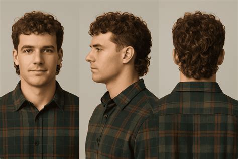 Short Curly Mullet