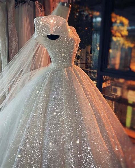 Sparkly Ball Gown Wedding Dress
