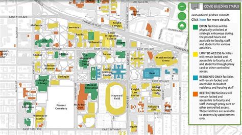 U Of O Campus Map