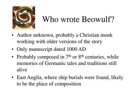 Who Wrote Beowulf